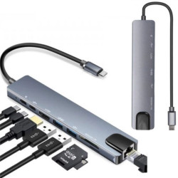 Station Portátil USB-C 8 em 1