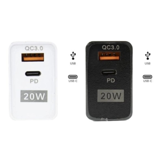 Adaptador CA USB 3.0 e Tipo C 20W