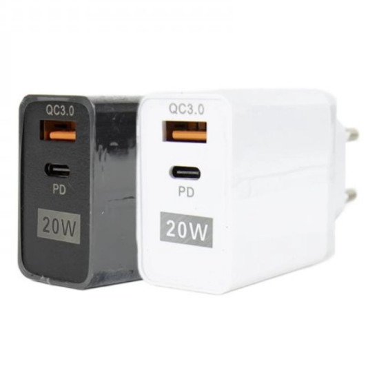 Adaptador CA USB 3.0 e Tipo C 20W