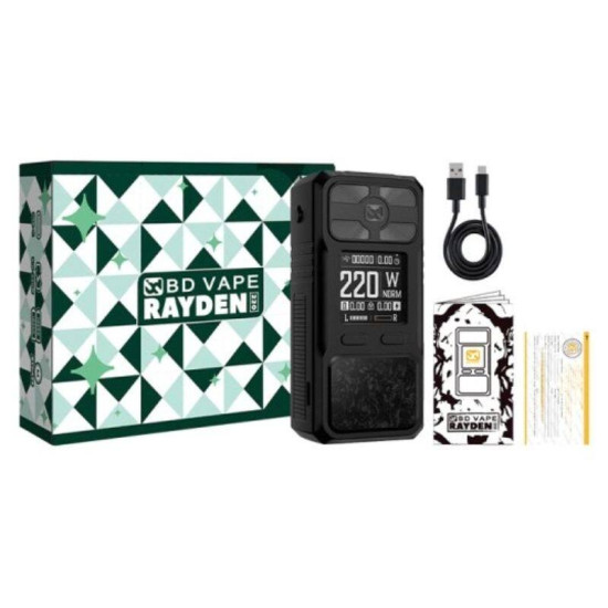 BD Vape Rayden 220 Full Black