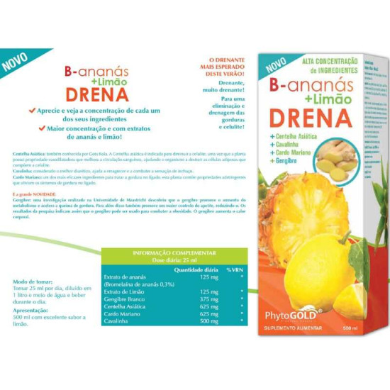 PhytoGOLD Drena B Ananás Limão