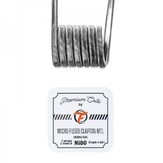 Fumytech Micro Fused Clapton MTL Ni80 0.88Ω New Version